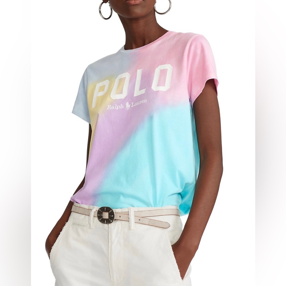 Polo Ralph Lauren Tie-Dye Logo T-Shirt Size Small